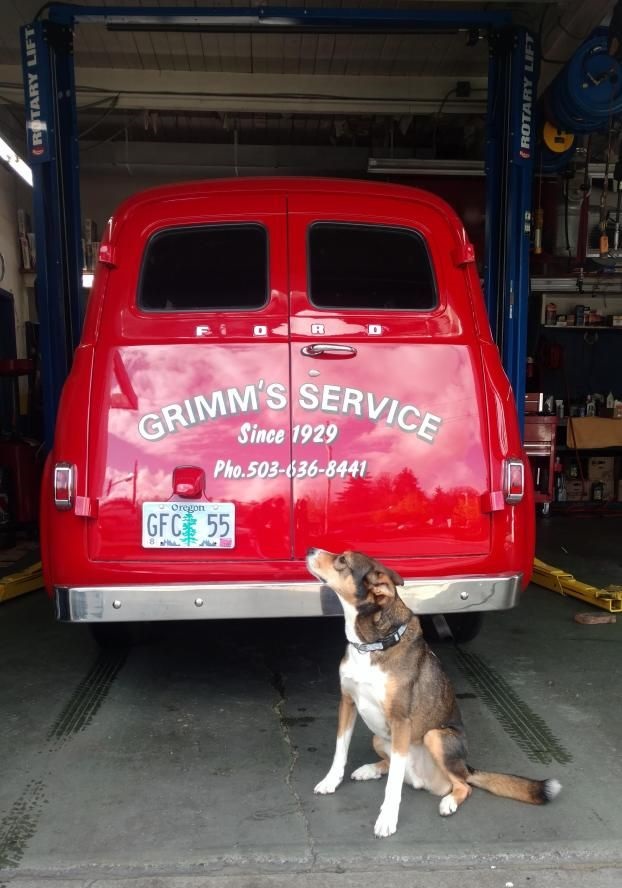 Grimm's Service Van Back View